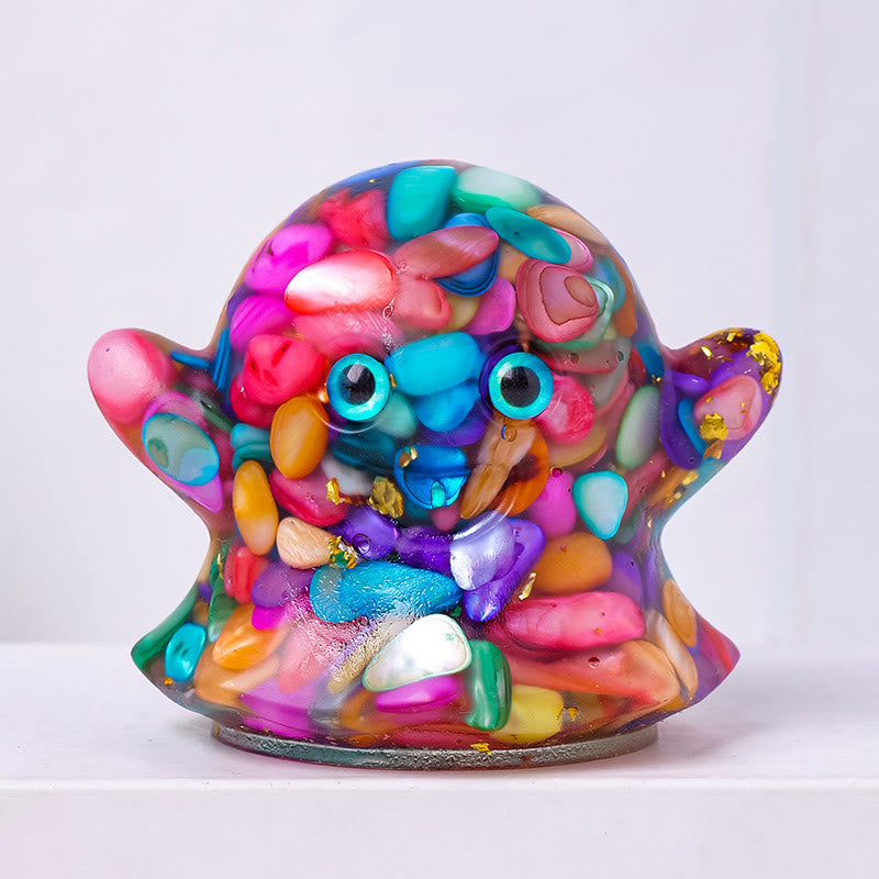 Olivenorma Ghost Natural Gem Ornament Genuine Stone Decoration - Rainbow Nacre - image 19