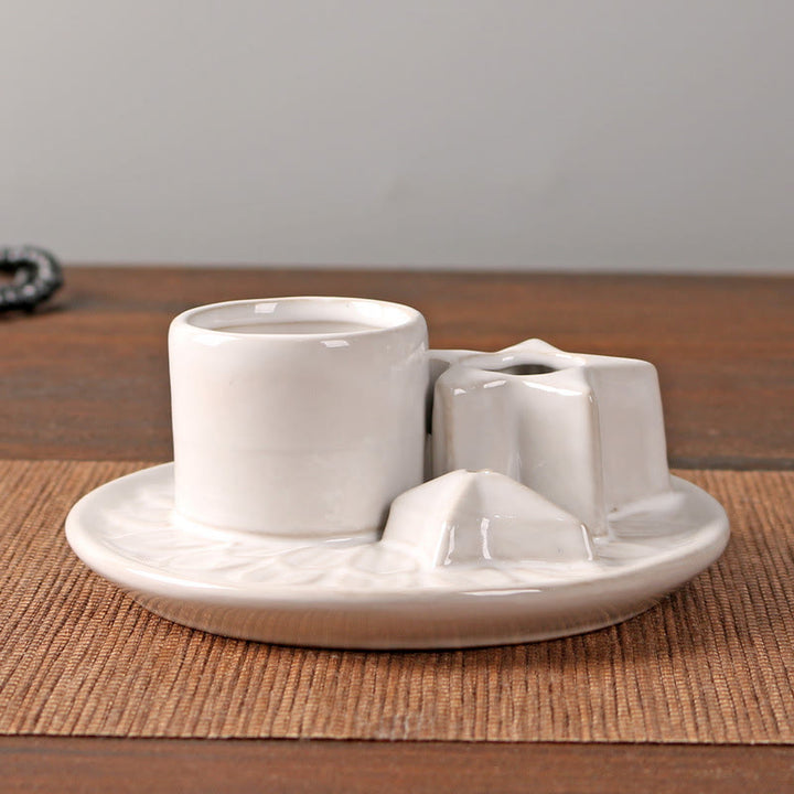 Olivenorma 3-IN-1 Star Ceramic Sage Incense Stick Holder - image 3