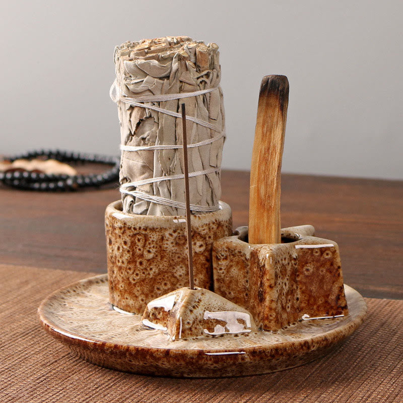 Olivenorma 3-IN-1 Star Ceramic Sage Incense Stick Holder - image 18