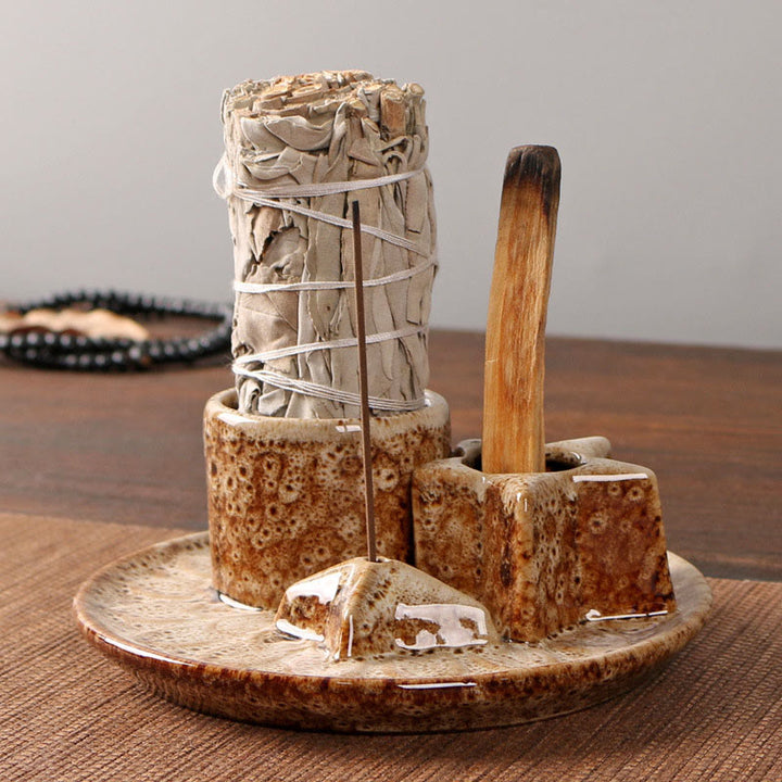 Olivenorma 3-IN-1 Star Ceramic Sage Incense Stick Holder - image 18