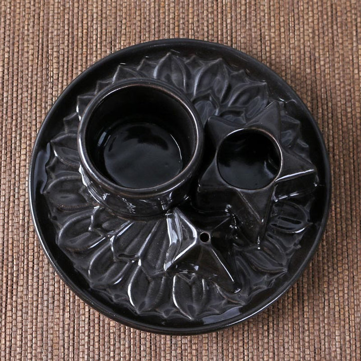 Olivenorma 3-IN-1 Star Ceramic Sage Incense Stick Holder - image 6