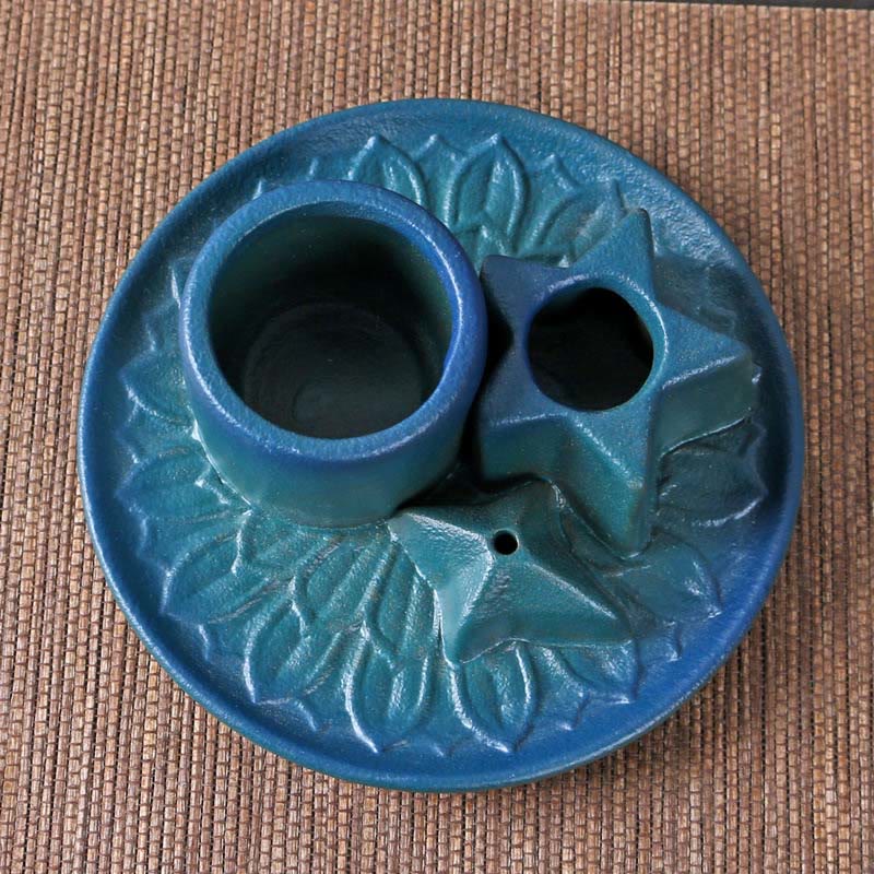 Olivenorma 3-IN-1 Star Ceramic Sage Incense Stick Holder - image 12