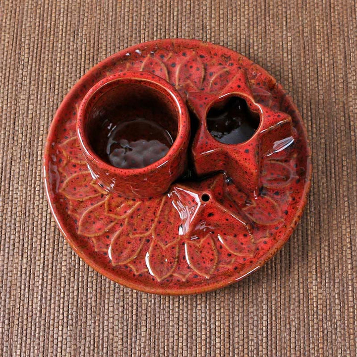 Olivenorma 3-IN-1 Star Ceramic Sage Incense Stick Holder - image 15