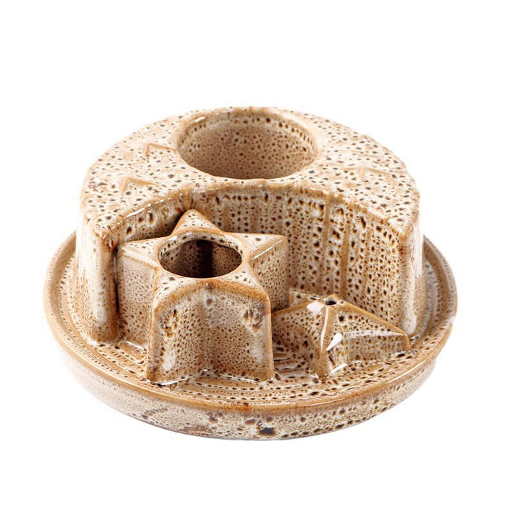 Olivenorma 3-IN-1 Moon and Star Ceramic Sage Incense Holder - image 21