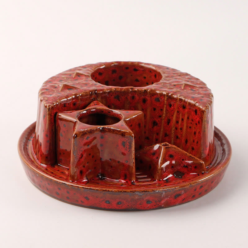 Olivenorma 3-IN-1 Moon and Star Ceramic Sage Incense Holder - image 16