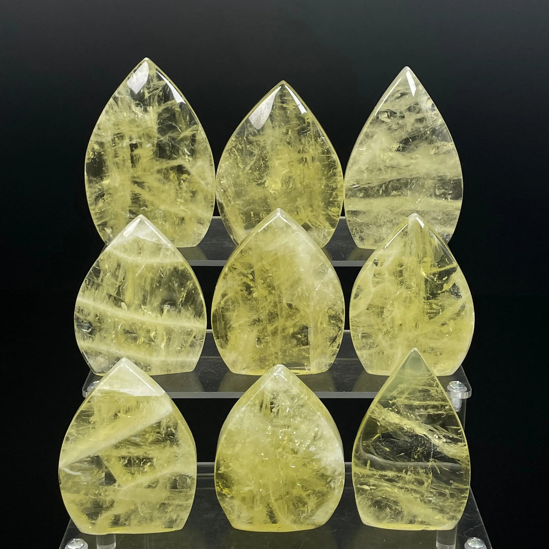 Olivenorma Polishing Citrine Waterdrop Ornament Gemstone Decoration - image 5