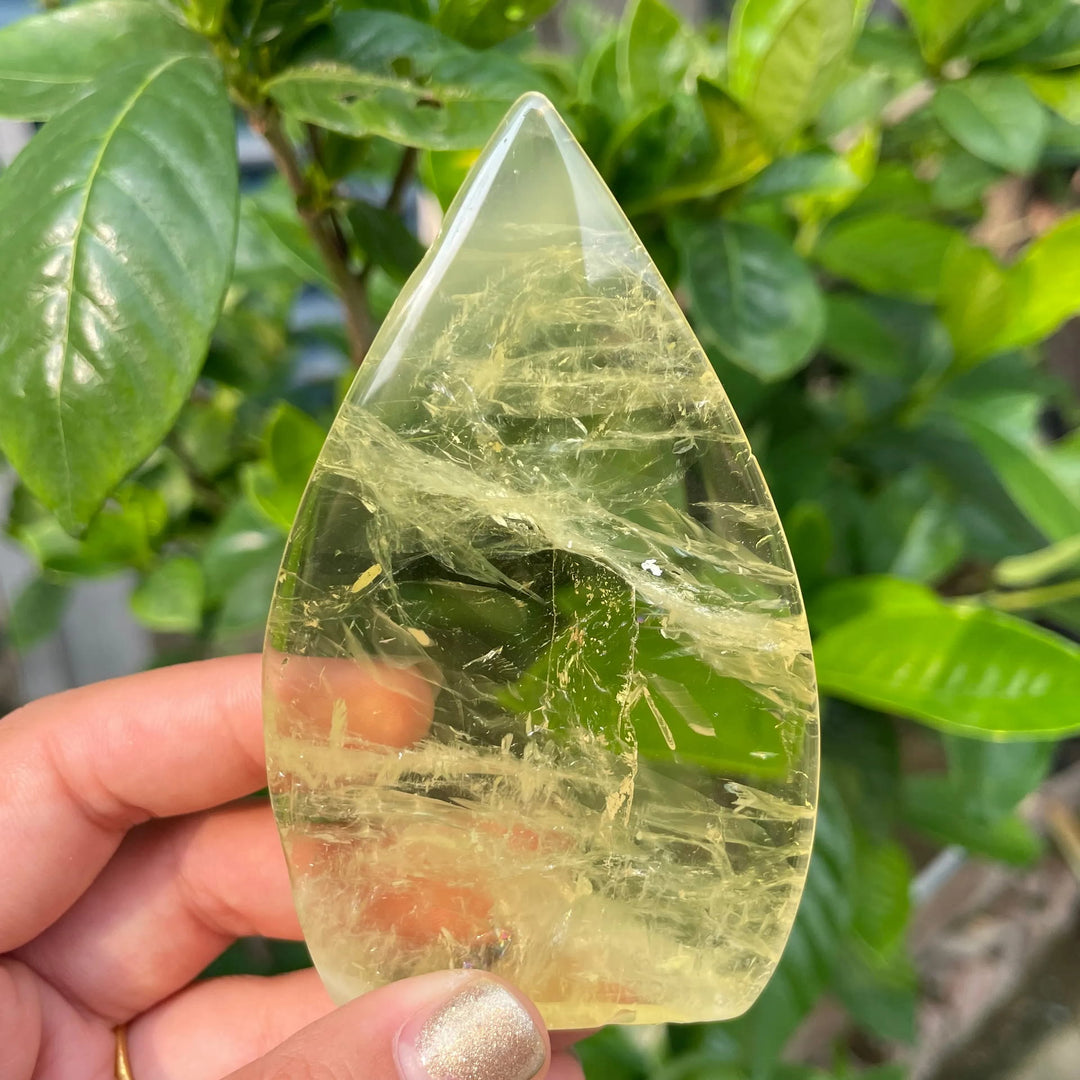 Olivenorma Polishing Citrine Waterdrop Ornament Gemstone Decoration - image 2