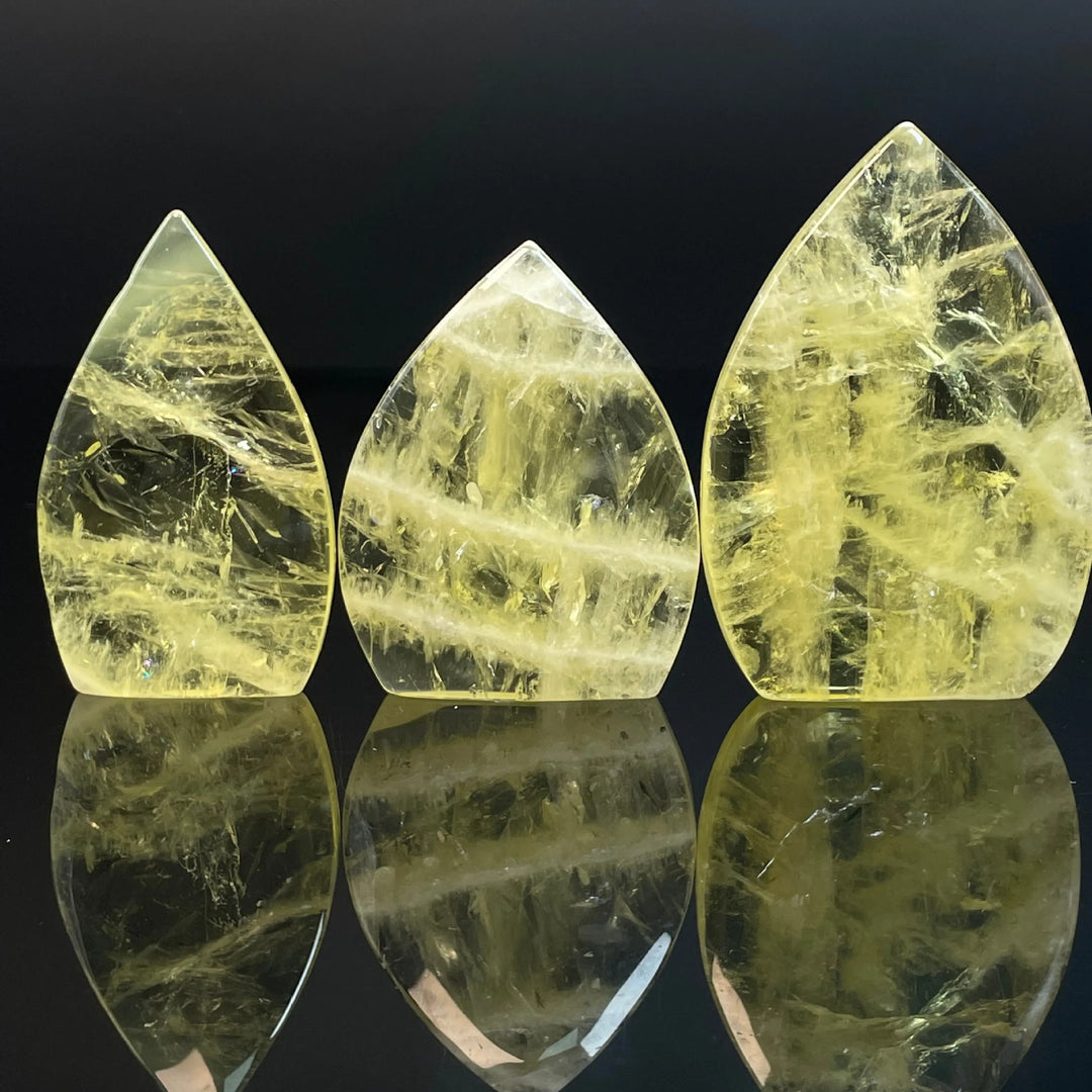 Olivenorma Polishing Citrine Waterdrop Ornament Gemstone Decoration - image 4