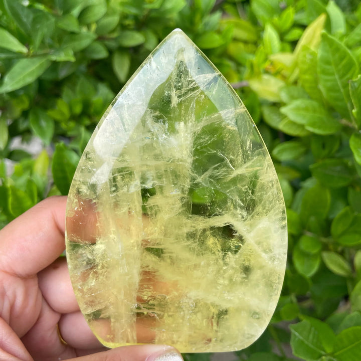 Olivenorma Polishing Citrine Waterdrop Ornament Gemstone Decoration - Random Size 1000g - image 0