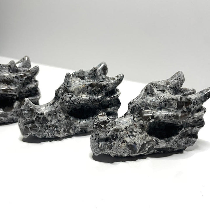 Olivenorma Natural Yooperlite Polishing Dragon Head Gemstone Decoration - image 3