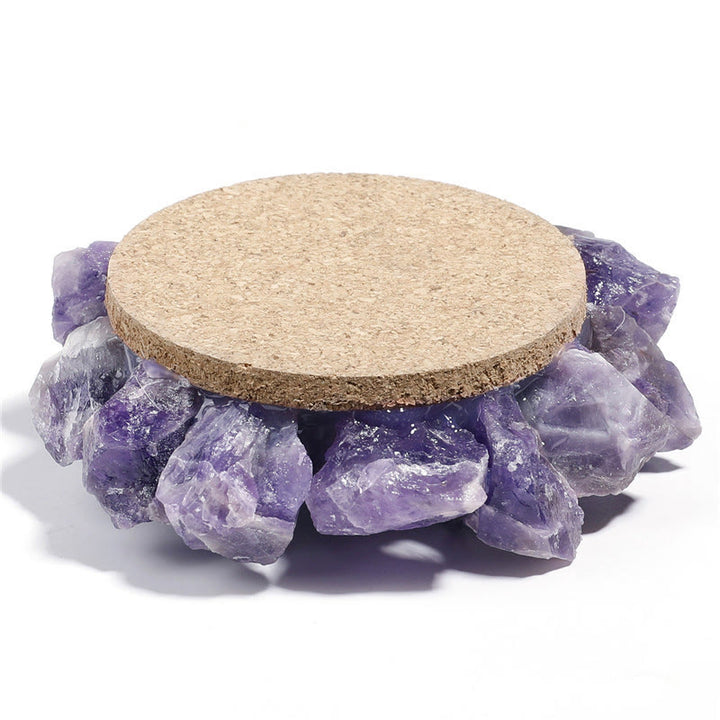 Olivenorma Natural Amethyst Healing Ornament Candle Holder - image 5