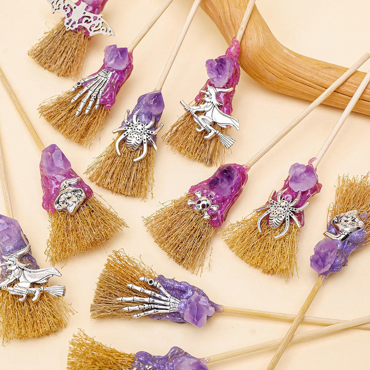 Olivenorma Mini Magic Amethyst Broom Ornament Decoration - image 6
