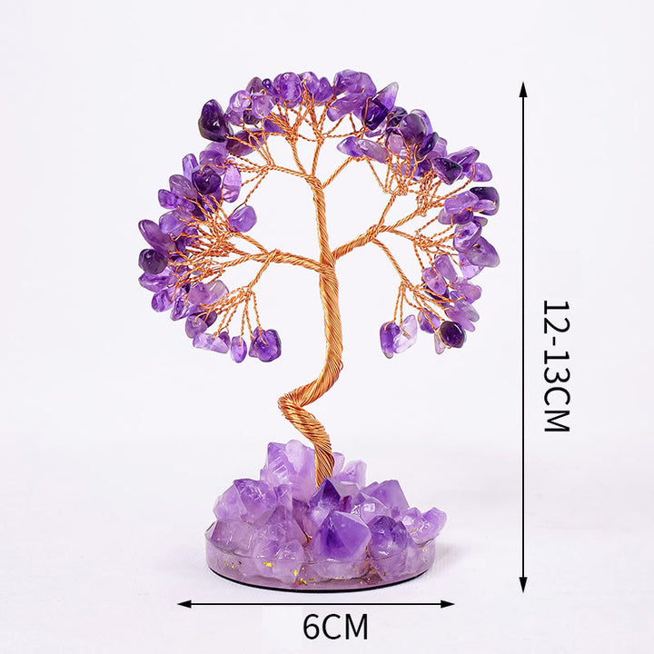 Olivenorma Luck Success Tree of Life Gemstone Feng Shui Tree - image 17