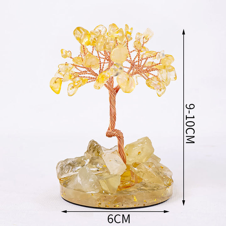 Olivenorma Luck Success Tree of Life Gemstone Feng Shui Tree - image 4