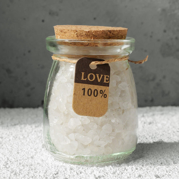 Olivenorma Natural Gemstone Gravel Crystal Wishing Bottle - Clear Quartz - image 26