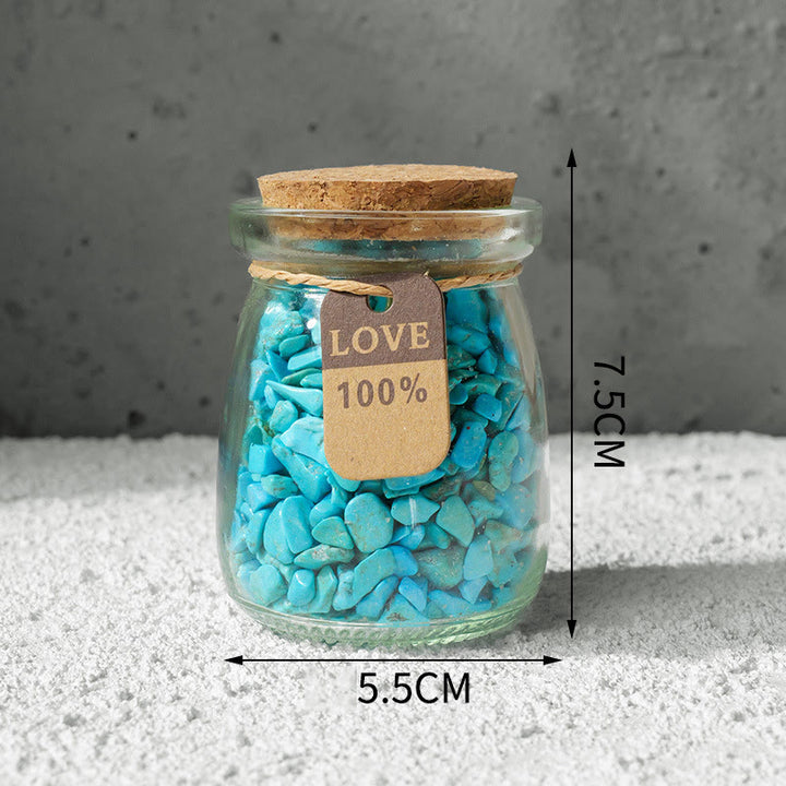 Olivenorma Natural Gemstone Gravel Crystal Wishing Bottle - image 2