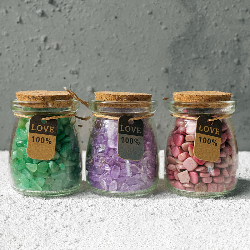 Olivenorma Natural Gemstone Gravel Crystal Wishing Bottle - image 29