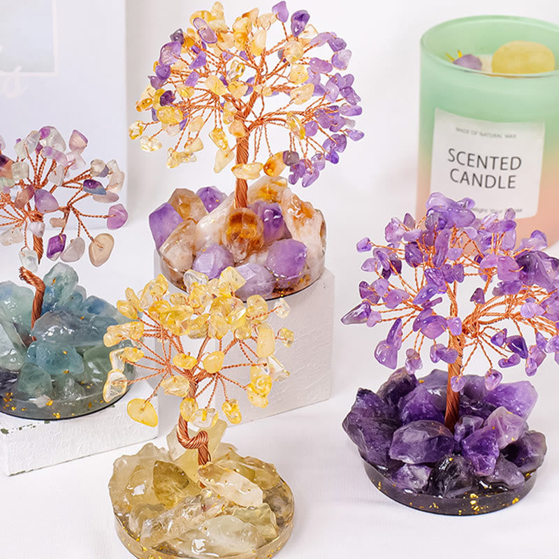 Olivenorma Luck Success Tree of Life Gemstone Feng Shui Tree - image 20