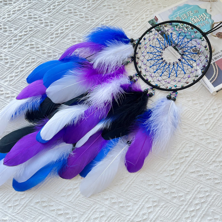 Olivenorma Amethyst Beads Blue Purple Dream Catcher - image 1