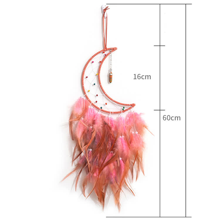 Olivenorma Colorful Rice Beads Orange Pink Dream Catcher - image 6