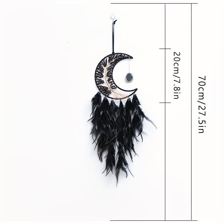 Olivenorma Black Onyx Beaded Tree of Life Dream Catcher - image 9
