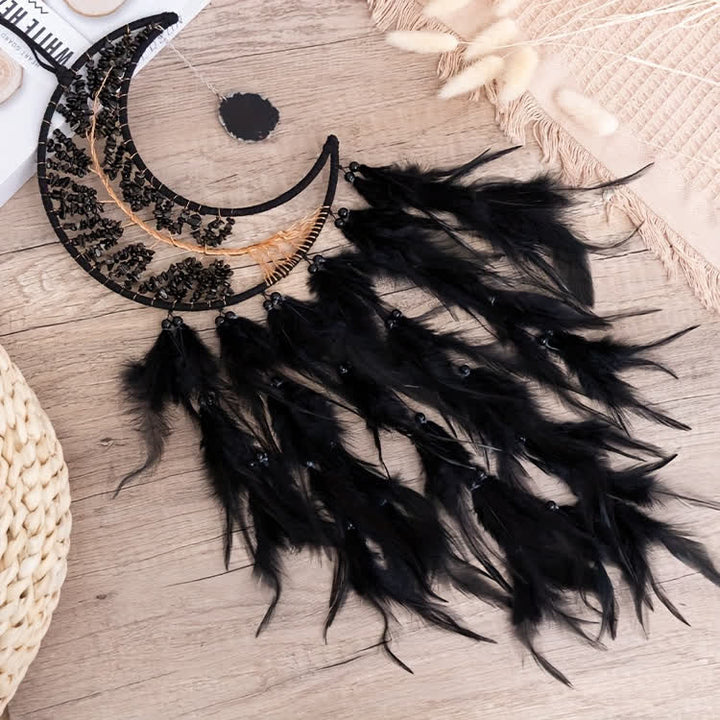 Olivenorma Black Onyx Beaded Tree of Life Dream Catcher - image 4