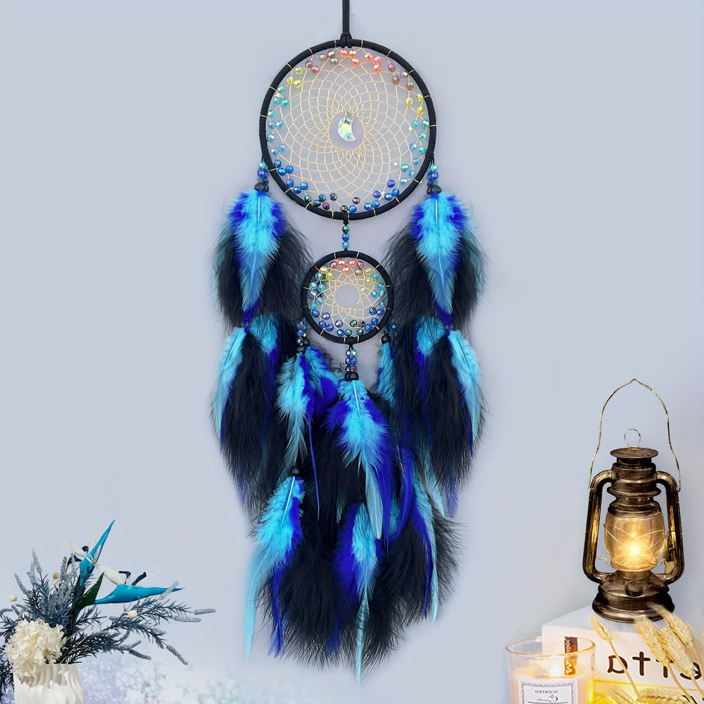 Olivenorma Color Beads Double Ring Dream Catcher - image 1