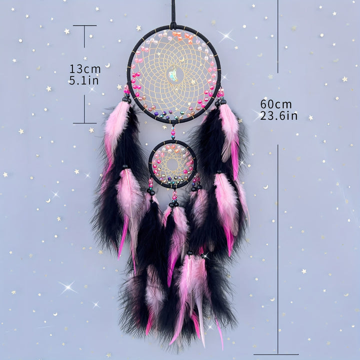 Olivenorma Color Beads Double Ring Dream Catcher - image 5