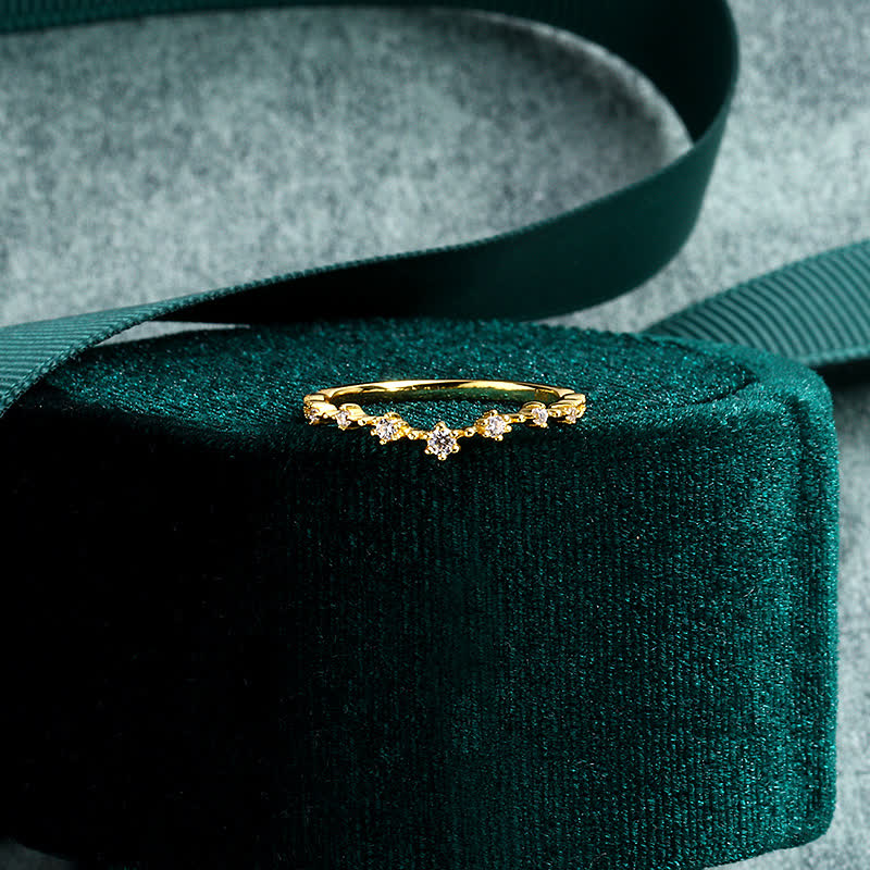 Olivenorma Sterling Silver Simulated Diamond Simple Fine Ring - US 15 - image 1