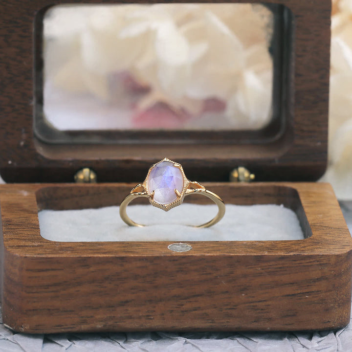 Olivenorma 2pcs Natural Moonstone Ring Set - image 13