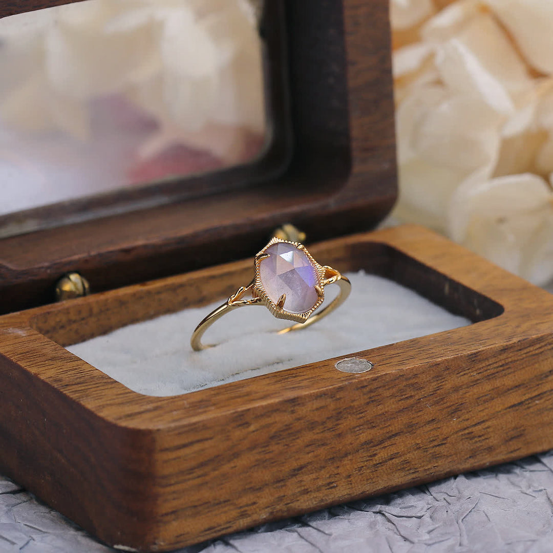 Olivenorma 2pcs Natural Moonstone Ring Set - image 6