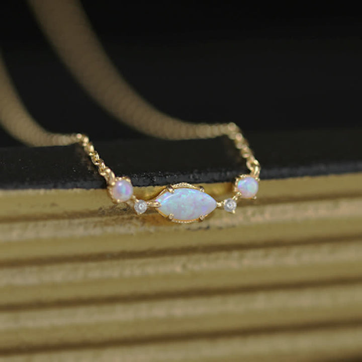 Olivenorma Natural Opal Crown Pendant Necklace - image 1