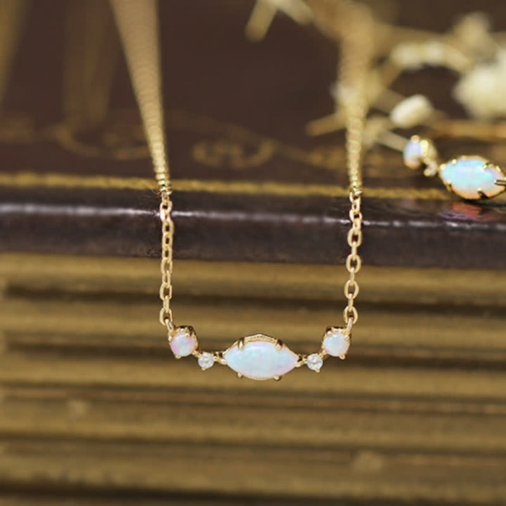 Olivenorma Natural Opal Crown Pendant Necklace - image 4