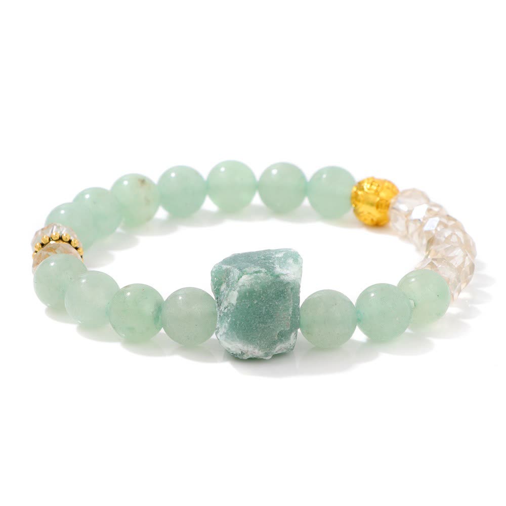 Olivenorma Natural Stone Irregular Raw Stone Bead Bracelet - image 7