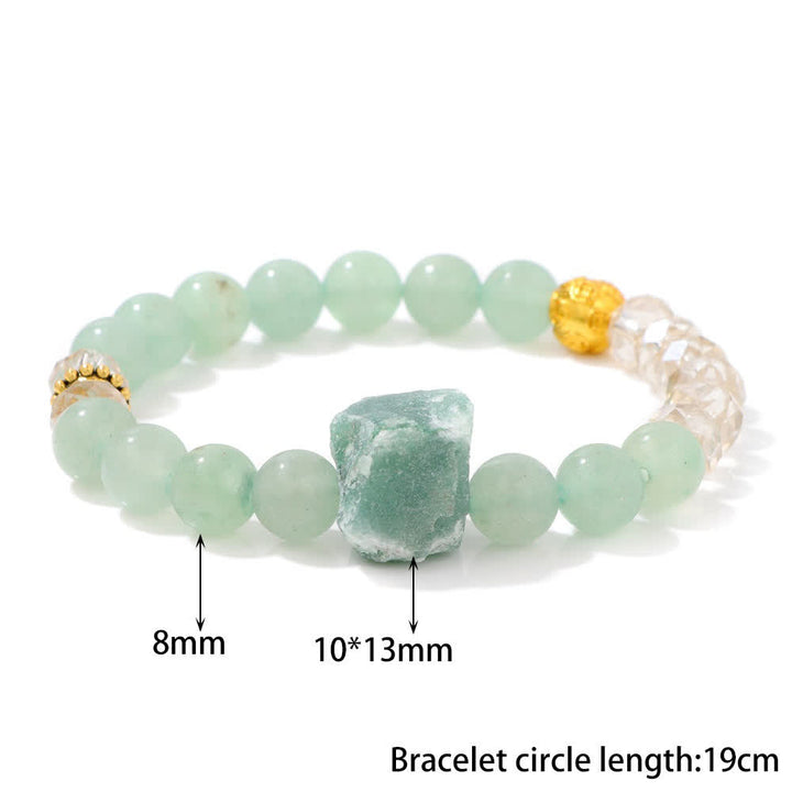 Olivenorma Natural Stone Irregular Raw Stone Bead Bracelet - image 8