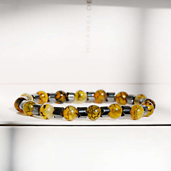 Olivenorma Geometric Hematite Beads Bracelet - image 6