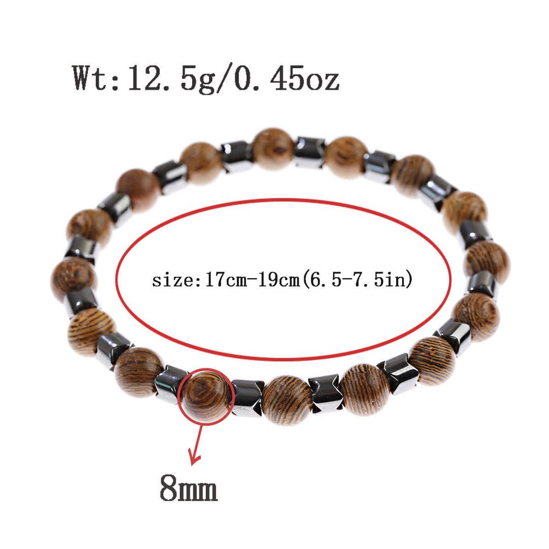 Olivenorma Geometric Hematite Beads Bracelet - image 14