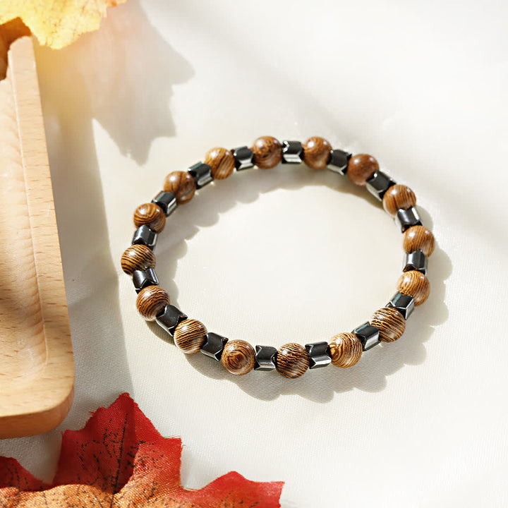 Olivenorma Geometric Hematite Beads Bracelet - image 13