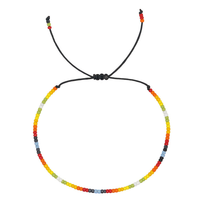Olivenorma Colorful Rice Beads Adjustable Bracelet - Yellow Green - image 8