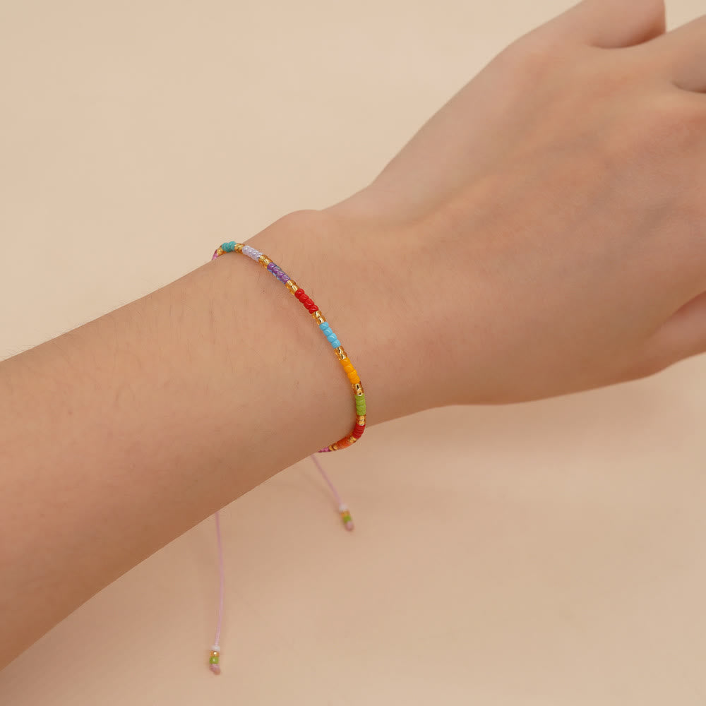 Olivenorma Colorful Rice Beads Adjustable Bracelet - image 12