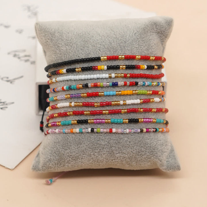 Olivenorma Colorful Rice Beads Adjustable Bracelet - image 14