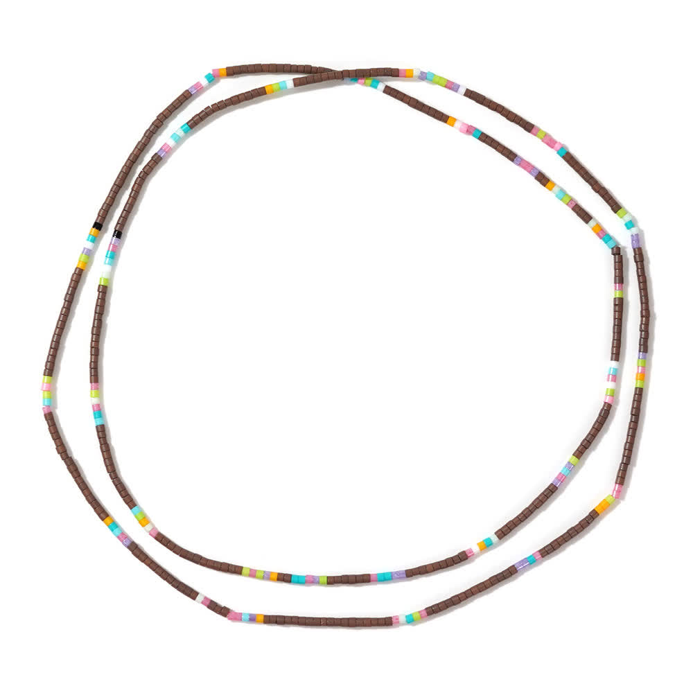 Olivenorma Colored Rice Beads Beads Multi-layer Bracelet - Brown - image 10