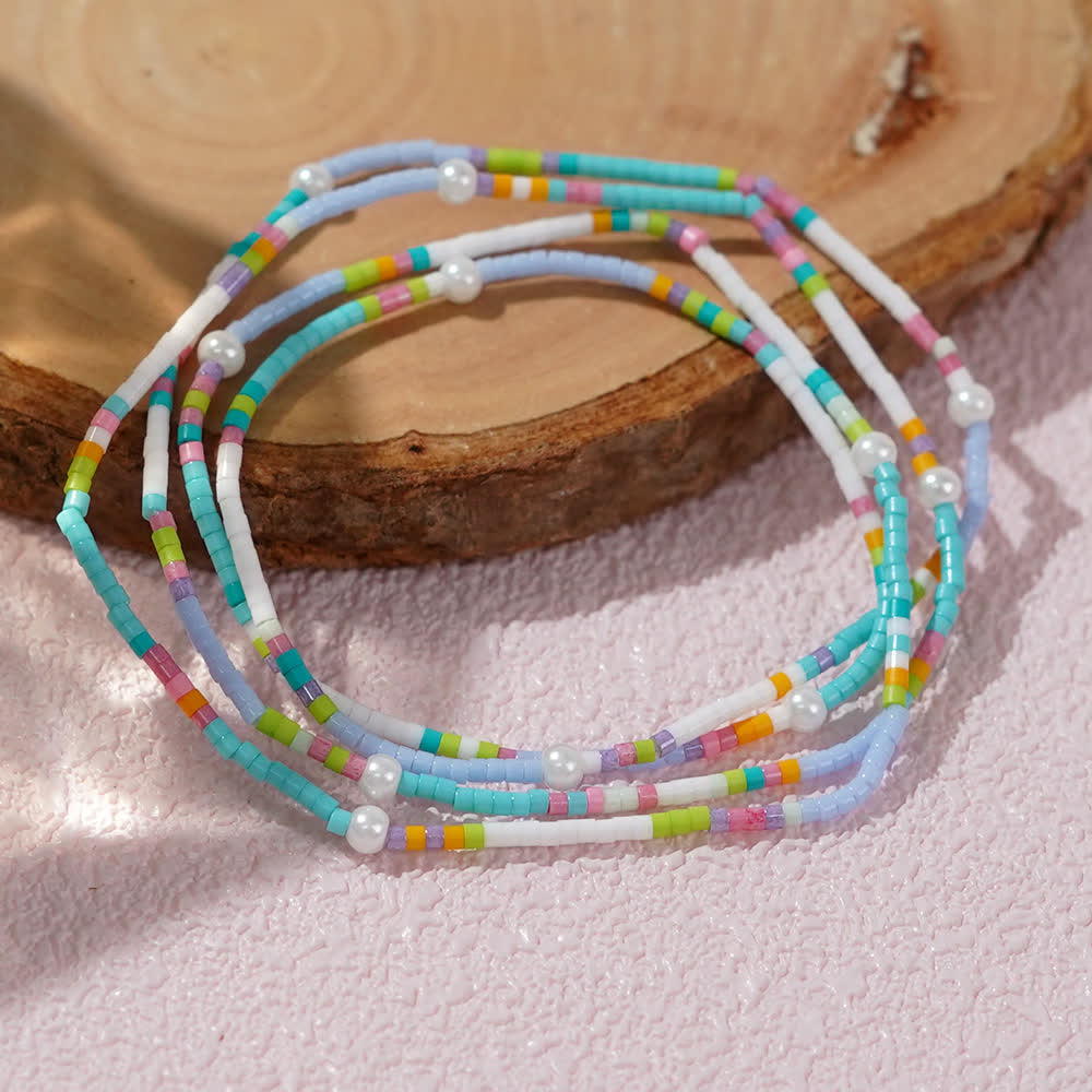Olivenorma Colored Rice Beads Beads Multi-layer Bracelet - image 2