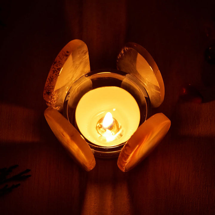 Olivenorma Natural Agate Ornament Candle Holder - image 1