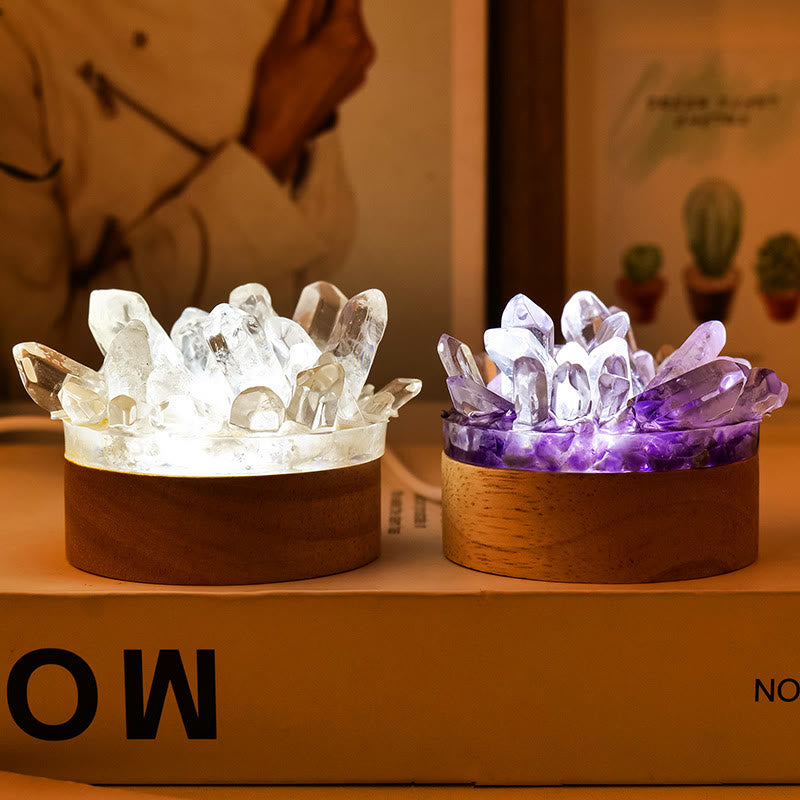 Olivenorma Rough Stone Night Light Crystal Lamp - image 13