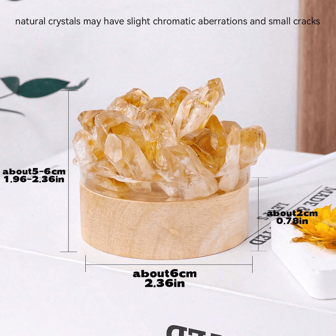 Olivenorma Rough Stone Night Light Crystal Lamp - image 3