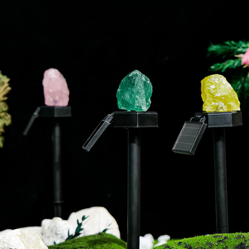 Olivenorma Outdoor Raw Stone Solar Light Waterproof Crystal Lamp - image 13