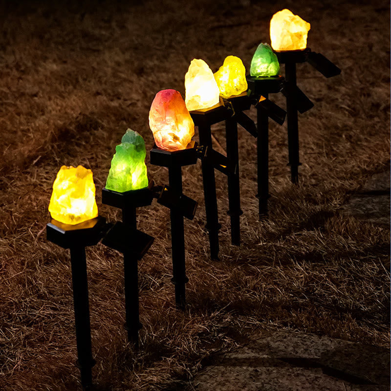 Olivenorma Outdoor Raw Stone Solar Light Waterproof Crystal Lamp - image 15