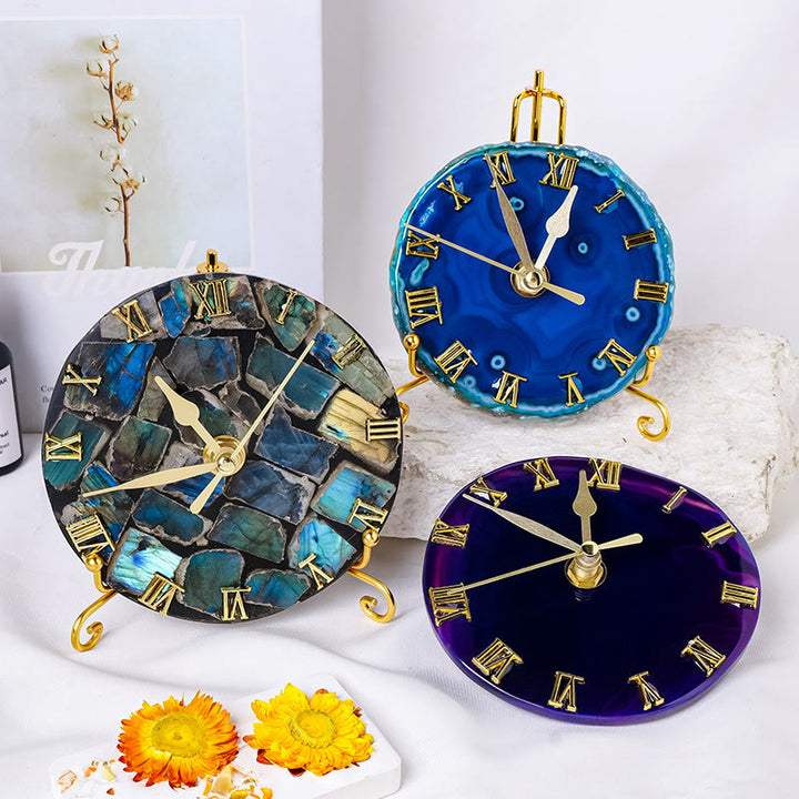 Olivenorma Raw Labradorite Agate Polishing Clock Hanging Decoration - image 6