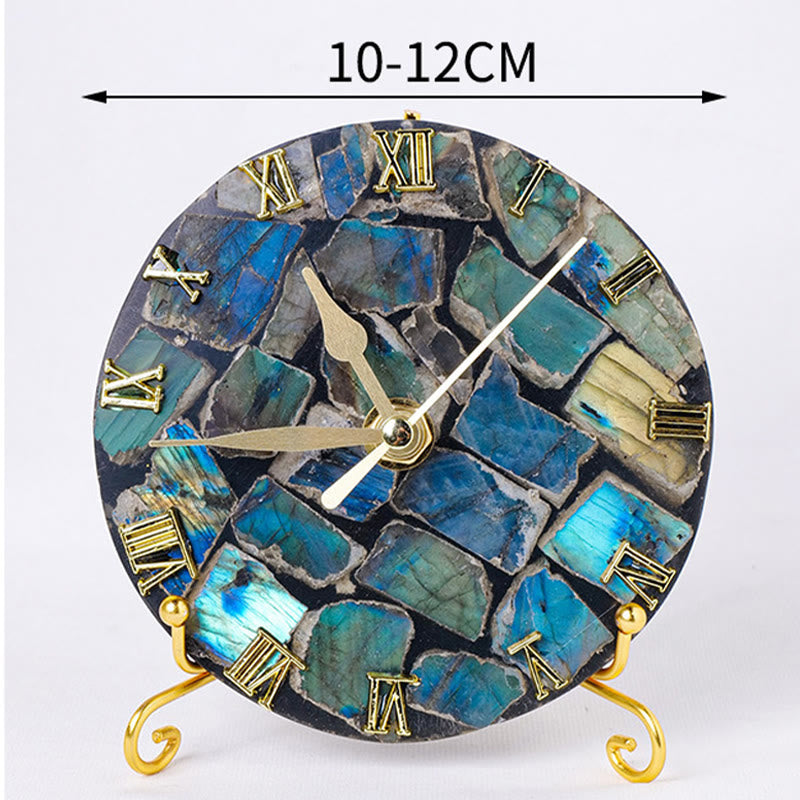 Olivenorma Raw Labradorite Agate Polishing Clock Hanging Decoration - image 1